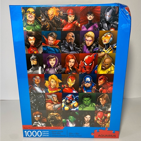Marvel Heroes Collage 1000 Piece Jigsaw Puzzle 20in x 28 in Licensed by Aquarius - Picture 4 of 8